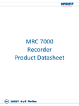 MRC 7000 Datasheet